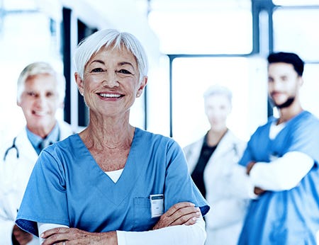 Group of healthcare professionals